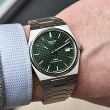 Load image into Gallery viewer, Tissot PRX Powermatic 80 Green Dial Silver Steel Strap Watch For Men - T137.407.11.091.00