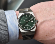 Load image into Gallery viewer, Tissot PRX Powermatic 80 Green Dial Silver Steel Strap Watch For Men - T137.407.11.091.00