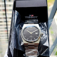 Load image into Gallery viewer, Tissot PRX Powermatic 80 Black Dial Silver Steel Strap Watch for Men - T137.407.11.051.00