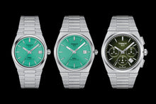 Load image into Gallery viewer, Tissot PRX Powermatic 80 Light Green Dial Silver Steel Strap Watch for Men - T137.207.11.091.01