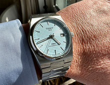 Load image into Gallery viewer, Tissot PRX Powermatic 80 Ice Blue Tiffany Dial Silver Steel Strap Watch for Men - T137.407.11.351.00