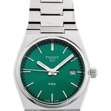 Load image into Gallery viewer, Tissot PRX Green Dial Silver Steel Strap Watch for Women - T137.210.11.081.00