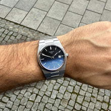 Load image into Gallery viewer, Tissot Powermatic 80 Automatic Gradient Blue Dial Silver Steel Strap Watch for Men - T137.407.11.051.01