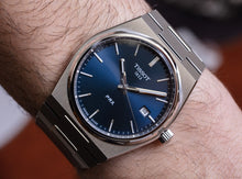 Load image into Gallery viewer, Tissot T Classic PRX Blue Dial Silver Steel Strap Watch For Men - T137.410.11.041.00
