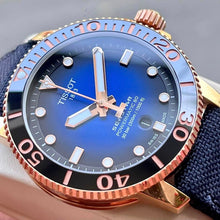 Load image into Gallery viewer, Tissot Seastar 1000 Powermatic 80 Blue Dial Blue Nylon Strap Watch for Men - T120.407.37.041.00