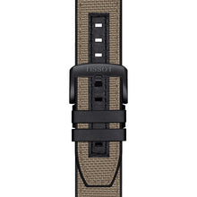 Load image into Gallery viewer, Tissot Supersport Chrono Black Dial Beige Nylon Strap Watch For Men - T125.617.37.051.01