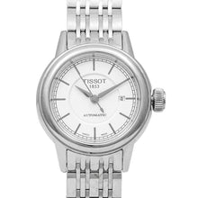 Load image into Gallery viewer, Tissot T Classic Carson Automatic White Dial Silver Steel Strap Watch For Women - T085.207.11.011.00