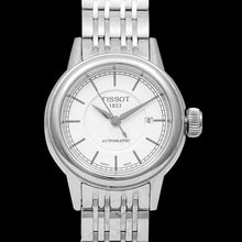 Load image into Gallery viewer, Tissot T Classic Carson Automatic White Dial Silver Steel Strap Watch For Women - T085.207.11.011.00