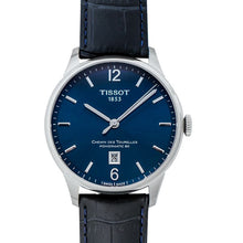 Load image into Gallery viewer, Tissot Chemin Des Tourelles Powermatic 80 Blue Dial Blue Leather Strap Watch for Men - T099.407.16.047.00