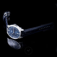 Load image into Gallery viewer, Tissot Chemin Des Tourelles Powermatic 80 Blue Dial Blue Leather Strap Watch for Men - T099.407.16.048.00