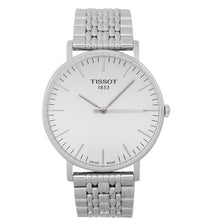 Load image into Gallery viewer, Tissot T Classic Everytime Large White Dial Silver Steel Strap Watch for Men - T109.610.11.031.00