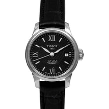 Load image into Gallery viewer, Tissot Le Locle Automatic Lady Black Dial Black Leather Strap Watch for Women - T41.1.123.57