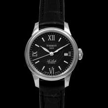 Load image into Gallery viewer, Tissot Le Locle Automatic Lady Black Dial Black Leather Strap Watch for Women - T41.1.123.57