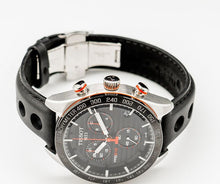 Load image into Gallery viewer, Tissot PRS 516 Chronograph Black Dial Black Leather Strap Watch For Men - T100.417.16.051.00
