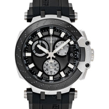 Load image into Gallery viewer, Tissot T Race Chronograph Anthracite Black Dial Black Silicone Strap Watch For Men - T115.417.27.061.00