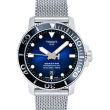 Load image into Gallery viewer, Tissot Seastar 1000 Powermatic 80 Blue Dial SIlver Mesh Bracelet Watch For Men - T120.407.11.041.02