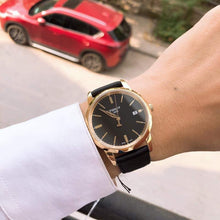 Load image into Gallery viewer, Tissot T Classic Dream Black Dial Black Leather Strap Watch for Men - T033.410.36.051.01