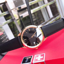 Load image into Gallery viewer, Tissot T Classic Dream Black Dial Black Leather Strap Watch for Men - T033.410.36.051.01