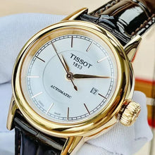 Load image into Gallery viewer, Tissot Carson Automatic White Dial Brown Leather Strap Watch For Women - T085.207.36.011.00