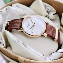 Load image into Gallery viewer, Tissot Everytime Desire White Dial Maroon NATO Strap Watch for Women - T109.210.37.031.00
