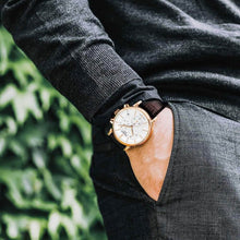 Load image into Gallery viewer, Tissot Carson Premium Chronograph White Dial Brown Leather Strap Watch For Men - T122.417.36.011.00
