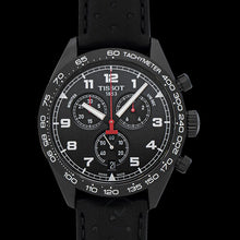 Load image into Gallery viewer, Tissot T Sport PRS 516 Chronograph Black Dial Black Leather Strap Watch for Men - T131.617.36.052.00