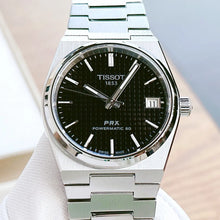 Load image into Gallery viewer, Tissot PRX Powermatic 80 Black Dial Silver Steel Strap Watch for Men - T137.207.11.051.00
