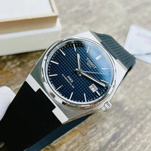 Load image into Gallery viewer, Tissot PRX Powermatic 80 Blue Dial Black Rubber Strap Watch for Men - T137.407.17.041.00