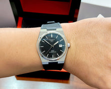 Load image into Gallery viewer, Tissot PRX Powermatic 80 Black Dial Black Rubber Strap Watch for Men - T137.407.17.051.00