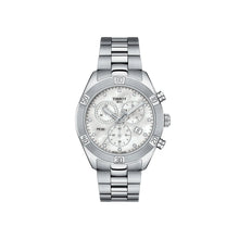 Load image into Gallery viewer, Tissot PR 100 Sport Chic Chronograph Diamonds Mother of Pearl Dial Silver Steel Strap Watch for Women - T101.917.11.116.00