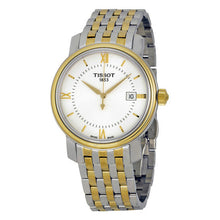 Load image into Gallery viewer, Tissot T Classic Bridgeport Quartz Silver Dial Two Tone Mesh Bracelet Watch For Men - T097.410.22.036.00