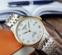Load image into Gallery viewer, Tissot T Classic Le Locle Powermatic 80 Silver Dial Two Tone Steel Strap Watch For Men - T0064072203301