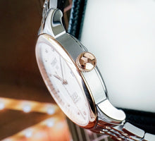 Load image into Gallery viewer, Tissot Le Locle Powermatic 80 Diamonds Silver Dial Two Tone Steel Strap Watch For Men - T006.407.22.036.01