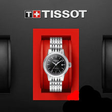 Load image into Gallery viewer, Tissot Carson Automatic Black Dial Silver Steel Strap Watch For Women - T085.207.11.051.00