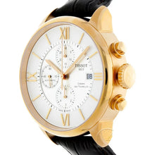 Load image into Gallery viewer, Tissot Des Tourelles Chronograph Silver Dial Brown Leather Strap Watch For Men - T099.427.36.038.00