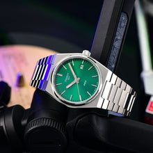 Load image into Gallery viewer, Tissot PRX Green Dial Silver Steel Strap Watch for Women - T137.210.11.081.00