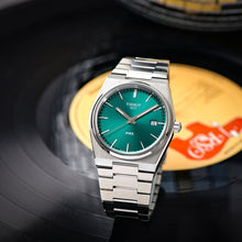 Load image into Gallery viewer, Tissot PRX Green Dial Silver Steel Strap Watch For Men - T137.410.11.091.00