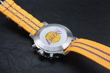 Load image into Gallery viewer, Tissot Quickster Chronograph NBA LA Lakers White Dial Yellow NATO Strap Watch for Men - T095.417.17.037.05