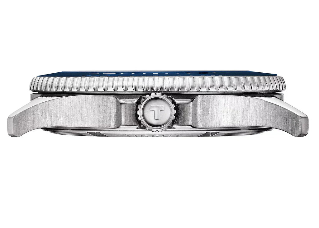 Tissot Seastar 1000 Blue Dial Silver Steel Strap Watch For Men - T120.410.11.041.00