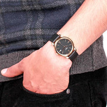 Load image into Gallery viewer, Tissot T Classic Dream Black Dial Black Leather Strap Watch for Men - T033.410.36.051.01