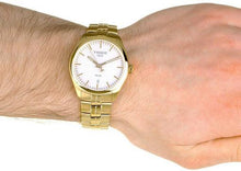 Load image into Gallery viewer, Tissot T Classic PR 100 Quartz White Dial Gold Steel Strap Watch for Men - T101.410.33.031.00