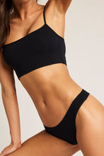 Load image into Gallery viewer, Cloud Cotton Low Thong in Black (Pack)