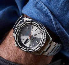 Load image into Gallery viewer, Seiko 5 Sports Special Edition Silver Dial Silver Steel Strap Watch For Men - SRPK09K1