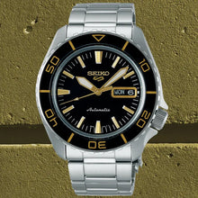 Load image into Gallery viewer, Seiko 5 Sport Automatic SKX Series Black Dial Silver Steel Strap Watch for Men - SRPK99K1
