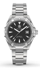 Load image into Gallery viewer, Tag Heuer Aquaracer Automatic Black Dial Silver Steel Strap Watch for Men - WAY2110.BA0928