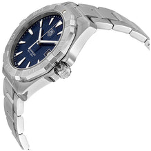 Load image into Gallery viewer, Tag Heuer Aquaracer Quartz Blue Dial Silver Steel Strap Watch for Men - WAY1112.BA0928