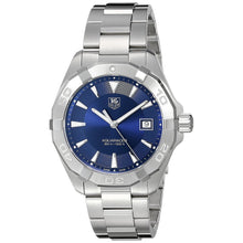 Load image into Gallery viewer, Tag Heuer Aquaracer Quartz Blue Dial Silver Steel Strap Watch for Men - WAY1112.BA0928