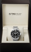 Load image into Gallery viewer, Tag Heuer Aquaracer Black Dial Silver Steel Strap Watch for Men - WAY111A.BA0928