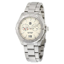 Load image into Gallery viewer, Tag Heuer Aquaracer Chronograph White Dial Silver Steel Strap Watch for Men - WAY111Y.BA0928