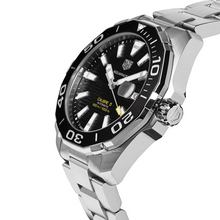 Load image into Gallery viewer, Tag Heuer Aquaracer Black Dial Silver Steel Strap Strap Watch for Men - WAY201A.BA0927